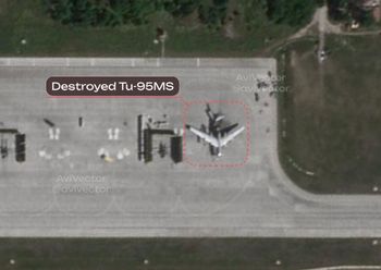 Bombowiec Rosjan trafiony. Ukraińskie drony rozerwały go na kawałki