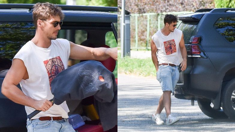 Mikołaj Roznerski z synem