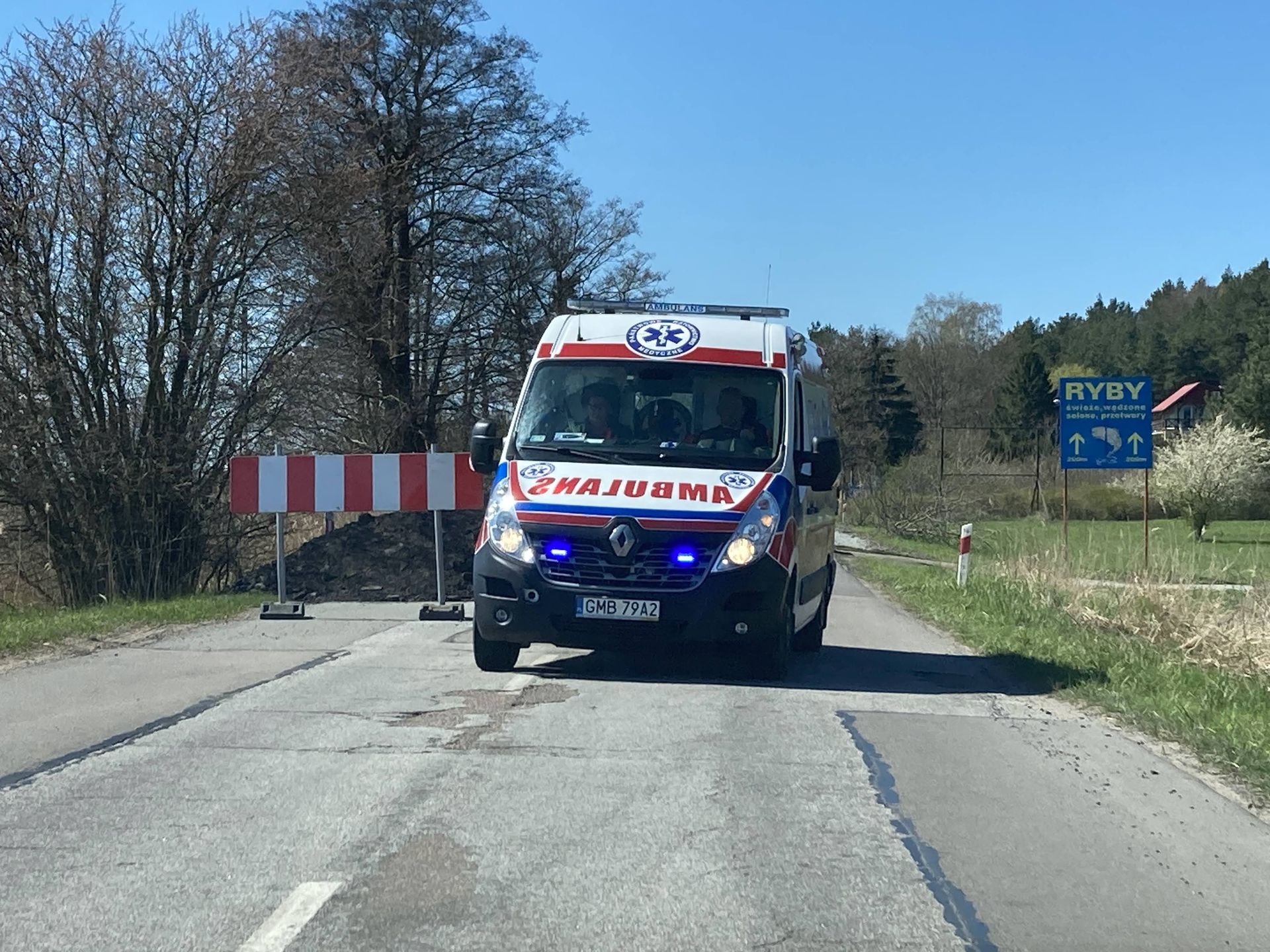 Niebezpieczna sytuacja na drodze wojewódzkiej nr 501