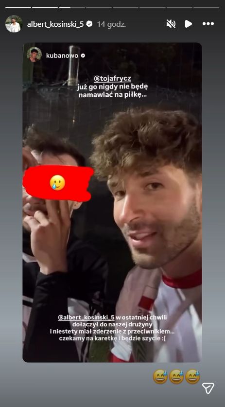 Kuba Nowosiński o wypadku Alberta Kosińskiego
