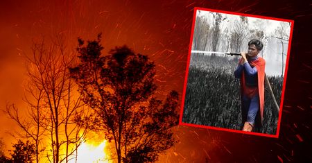 17-letni Superman gasi pożary. Nagranie z Indonezji hitem sieci