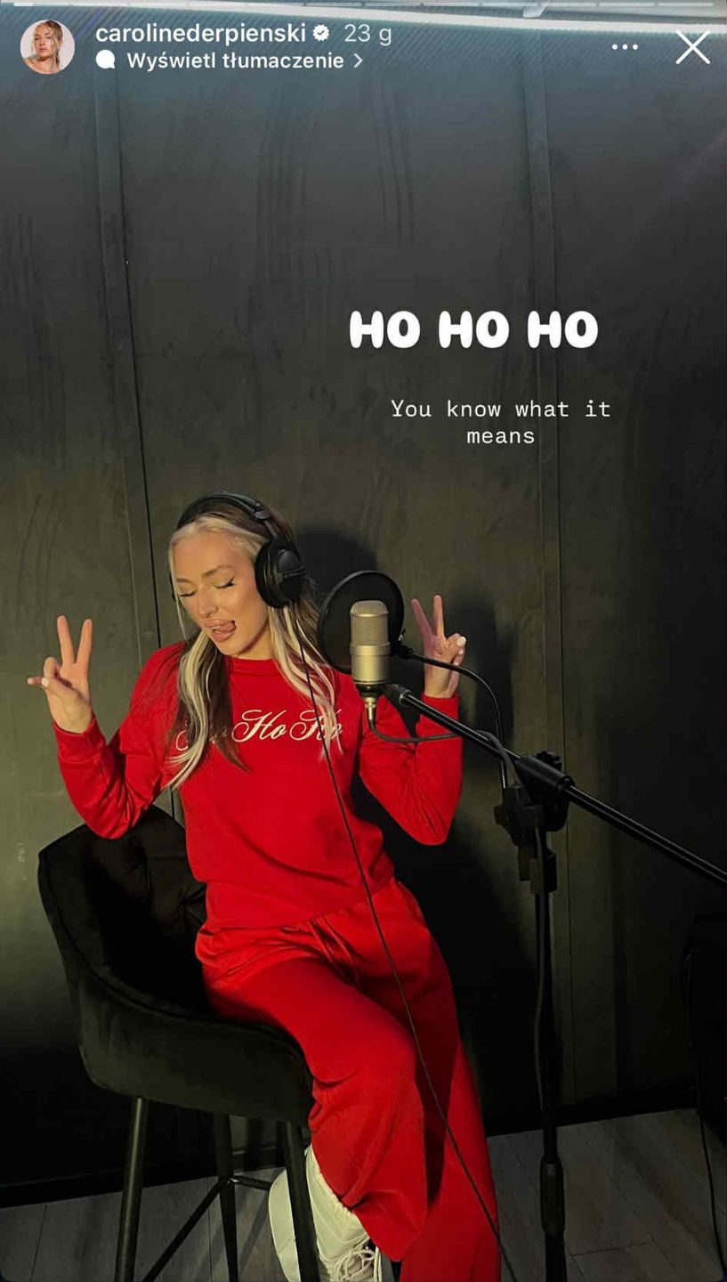 Caroline Derpienski nagrywa nowy świąteczny singiel