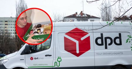 Jest kurierem. Pokazał paczkę świąteczną od pracodawcy
