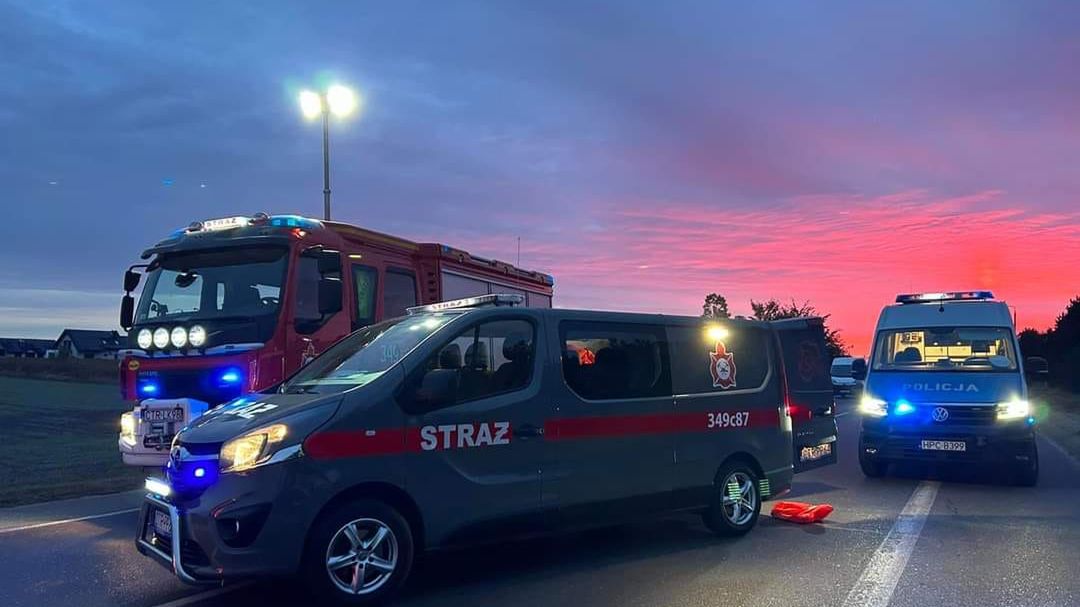 Do tragicznego wypadku doszło nad ranem w poniedziałek (8 października).