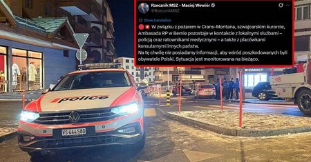Tragiczny pożar w Szwajcarii. Jest głos z polskiego MSZ