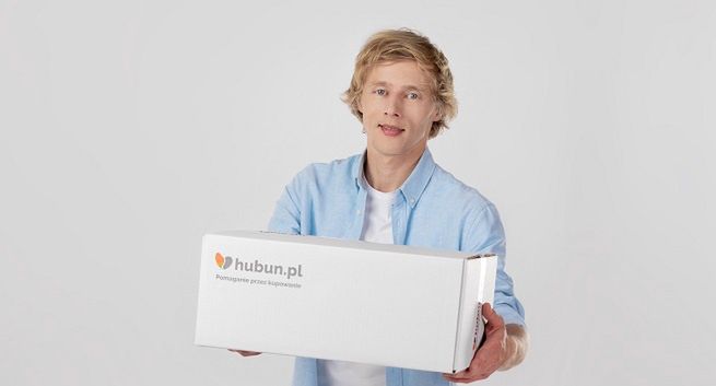Dawid Kubacki z psem Bernim w reklamie Hubun.pl