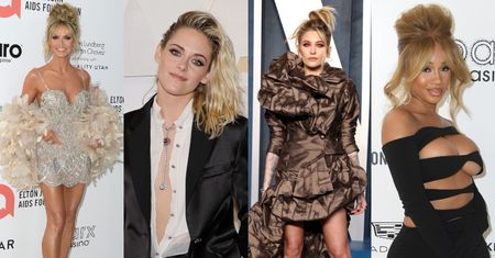 Oscary 2022. NAJGORSZE KREACJE: Heidi Klum w cekinowym koszmarku, niechlujna Kristen Stewart, podduszona demoniczną ręką Julia Fox... (ZDJĘCIA)