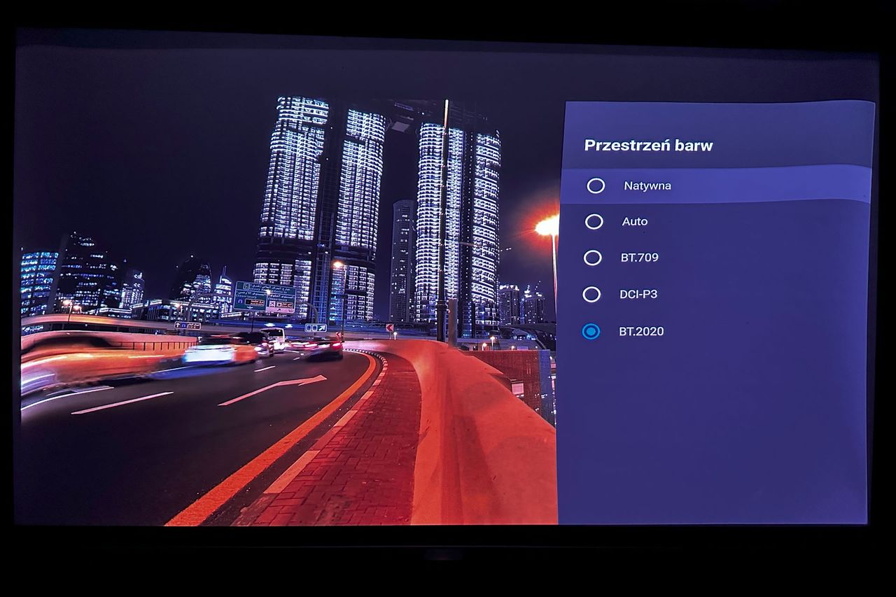 Hisense PX1-PRO - ustawienia obrazu 2