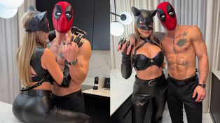 Skąpo odziana Ola Ciupa vel Kobieta-Kot i jej prywatny Deadpool POŻERAJĄ SIĘ na kuchennym blacie: "Nie możemy bez siebie żyć" (ZDJĘCIA)