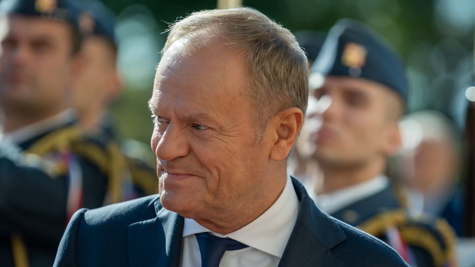 PRAGUE, CZECH REPUBLIC - 2024/10/09: Prime minister of Poland Donald Tusk is seen before the intergovernmental meeting of governments of Czech Republic and Poland. Czech and Polish governments, led by prime ministers Petr Fiala and Donald Tusk, discuss cross-border cooperation, energy security cooperation in the field of nuclear energy, construction of transport infrastructure, migration and help for Ukraine. (Photo by Tomas Tkacik/SOPA Images/LightRocket via Getty Images)