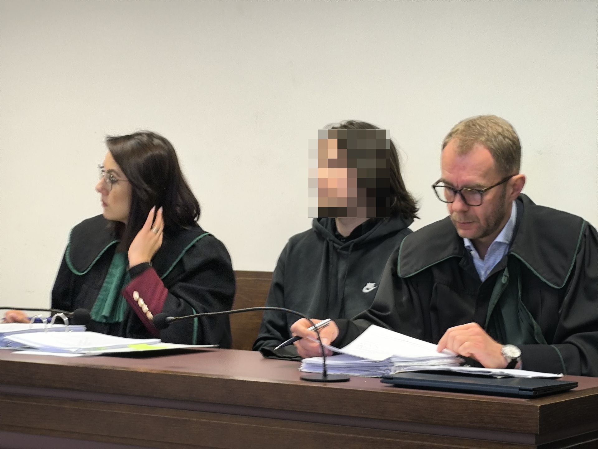 Szymon C. podczas czwartkowej rozprawy w Sądzie Okręgowym w Lubl