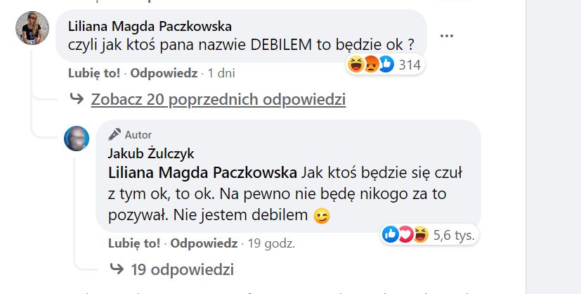 Jakub Żulczyk w odezwie na słowa internautki