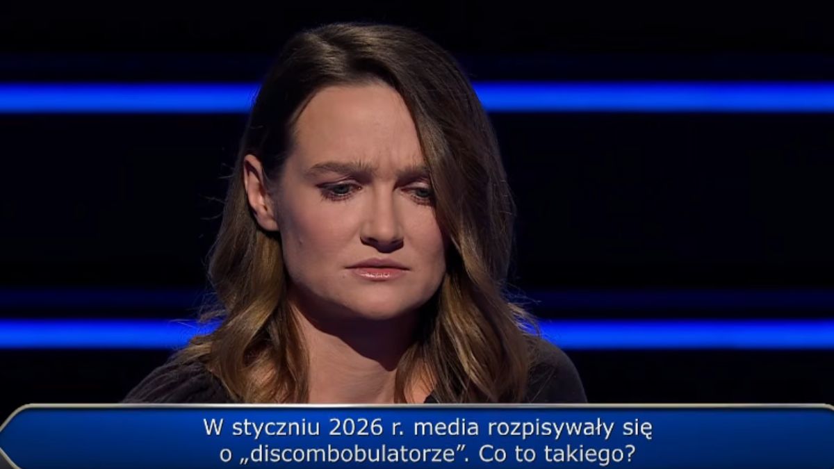 Uczestniczka "Milionerów" odpadła po pytaniu o discombobulator.
