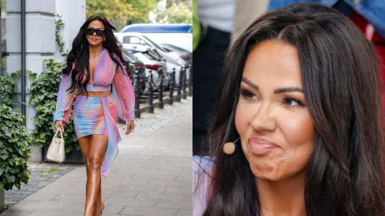 Sylwia Bomba odsłania dekolt oraz nogi