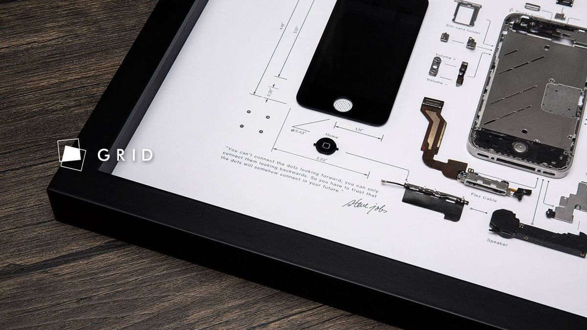 Rozebrany na części iPhone