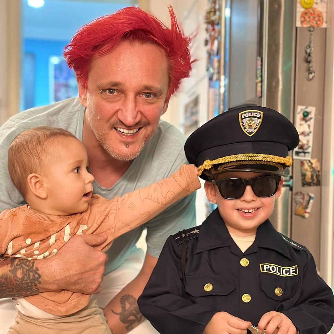 Michał Wiśniewski z synami