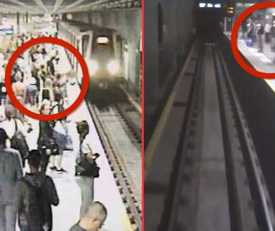 Warszawa: próbował wepchnąć kobietę pod nadjeżdżające metro. Jest nagranie