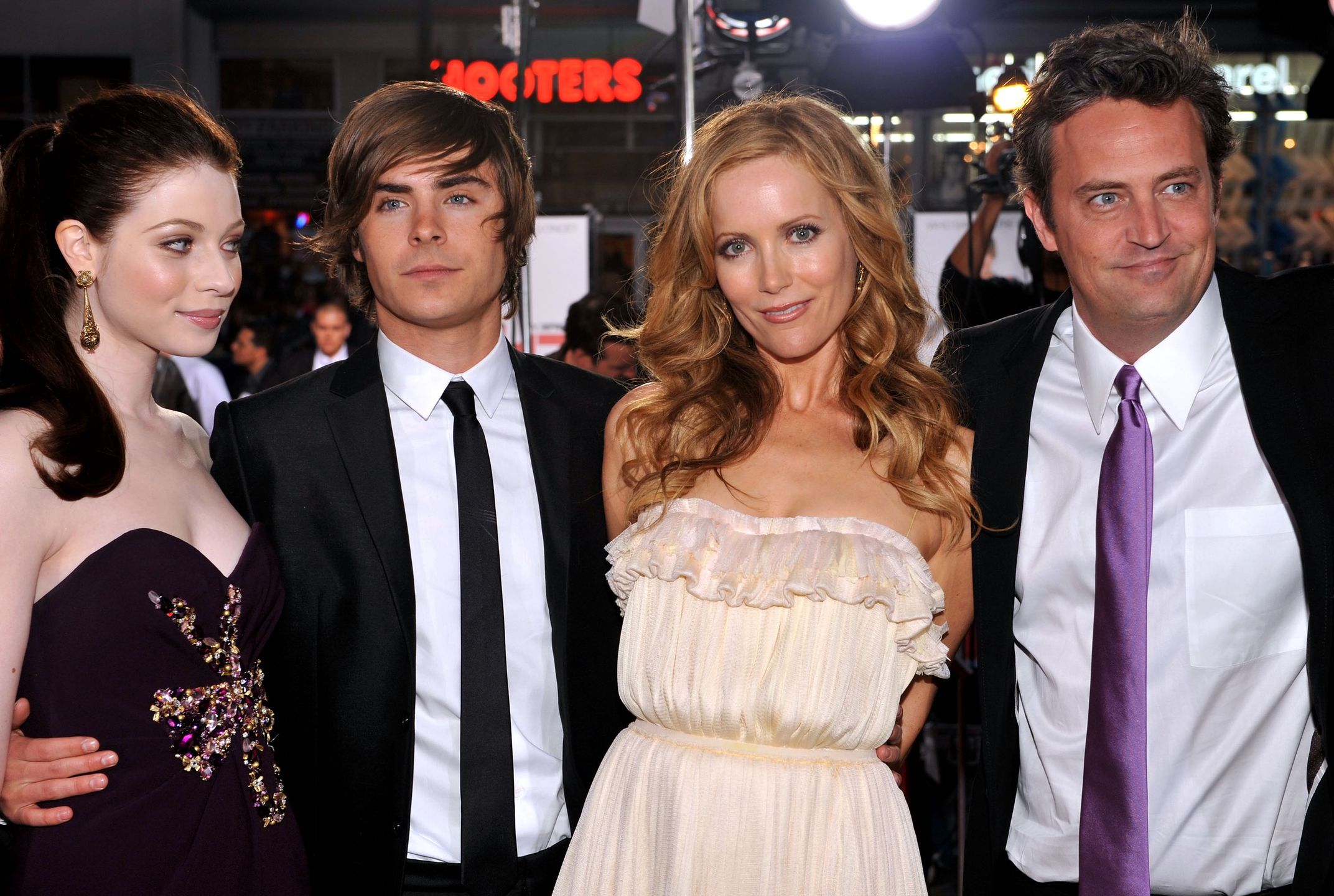 Michelle Trachtenberg, Zac Efron, Leslie Mann i Matthew Perry na premierze "17 Again"