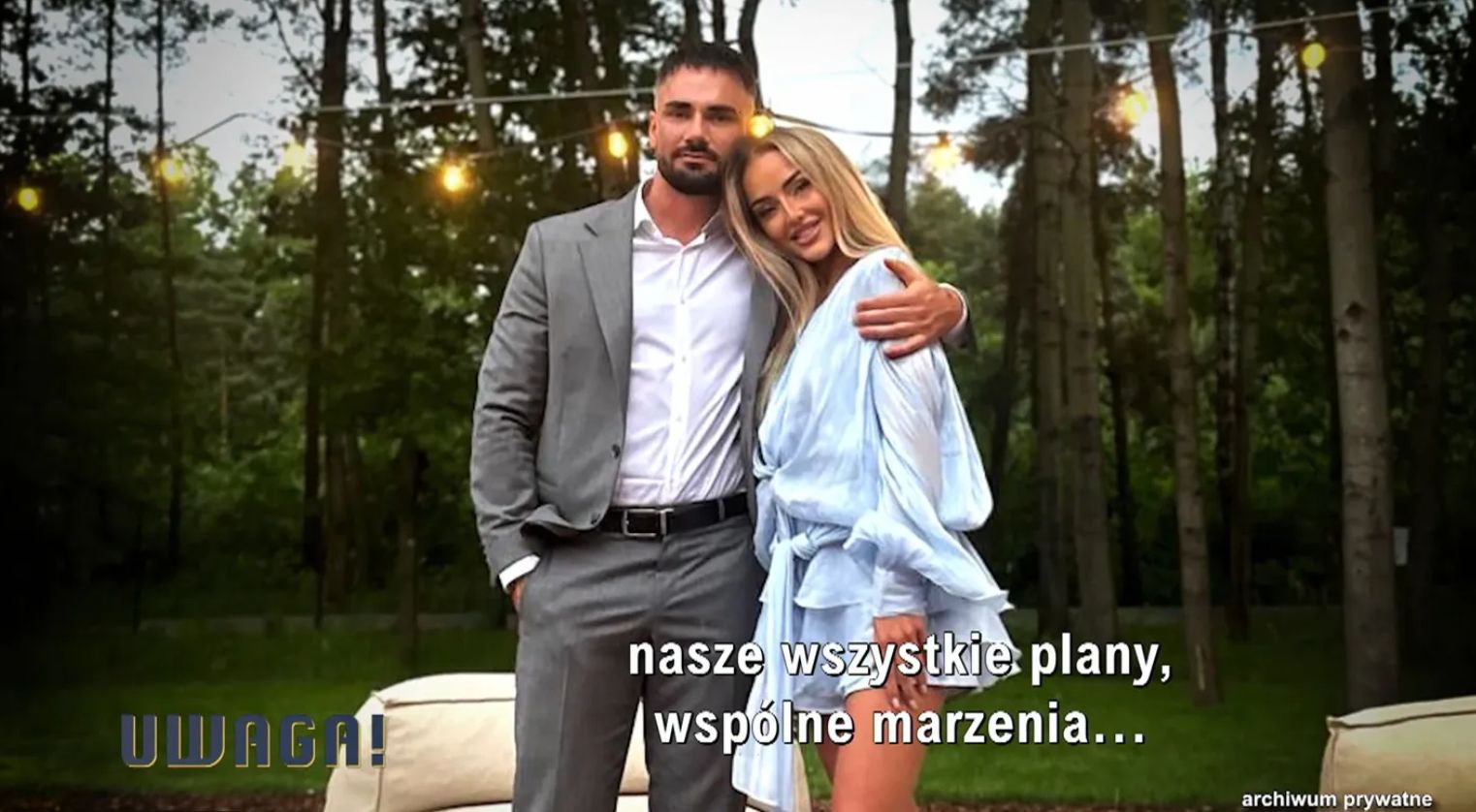 Łukasz Litewka z partnerką