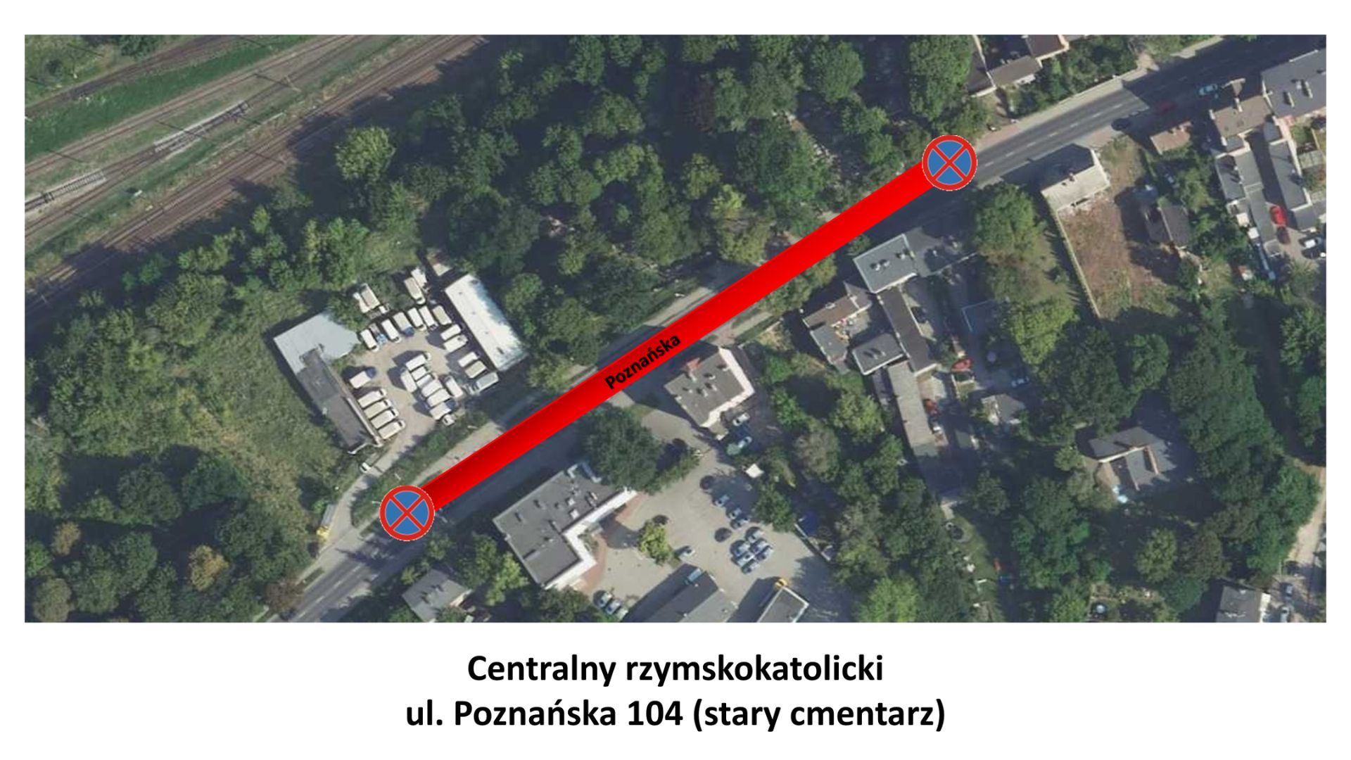 Zmiany w organizacji ruchu przy cmentarzach przy ul. Poznańskiej.