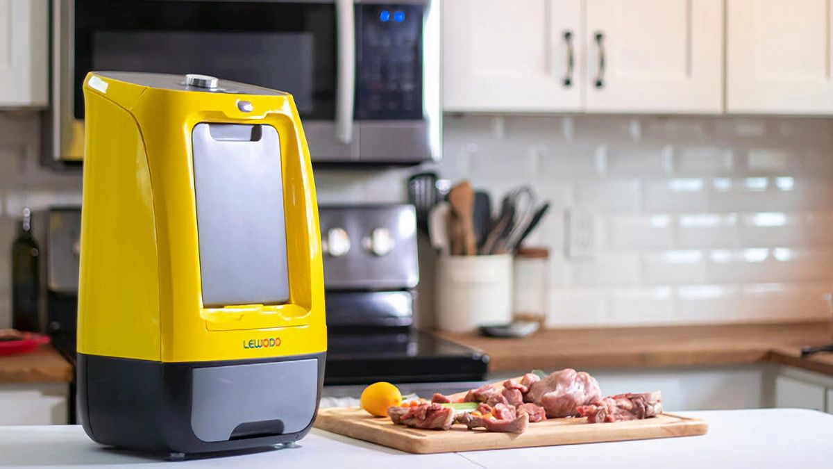 Nietypowa kuchenna maszyna do cięcia Lewodo. Szybko pokroi składniki jak mechaniczny wykrojnik 1