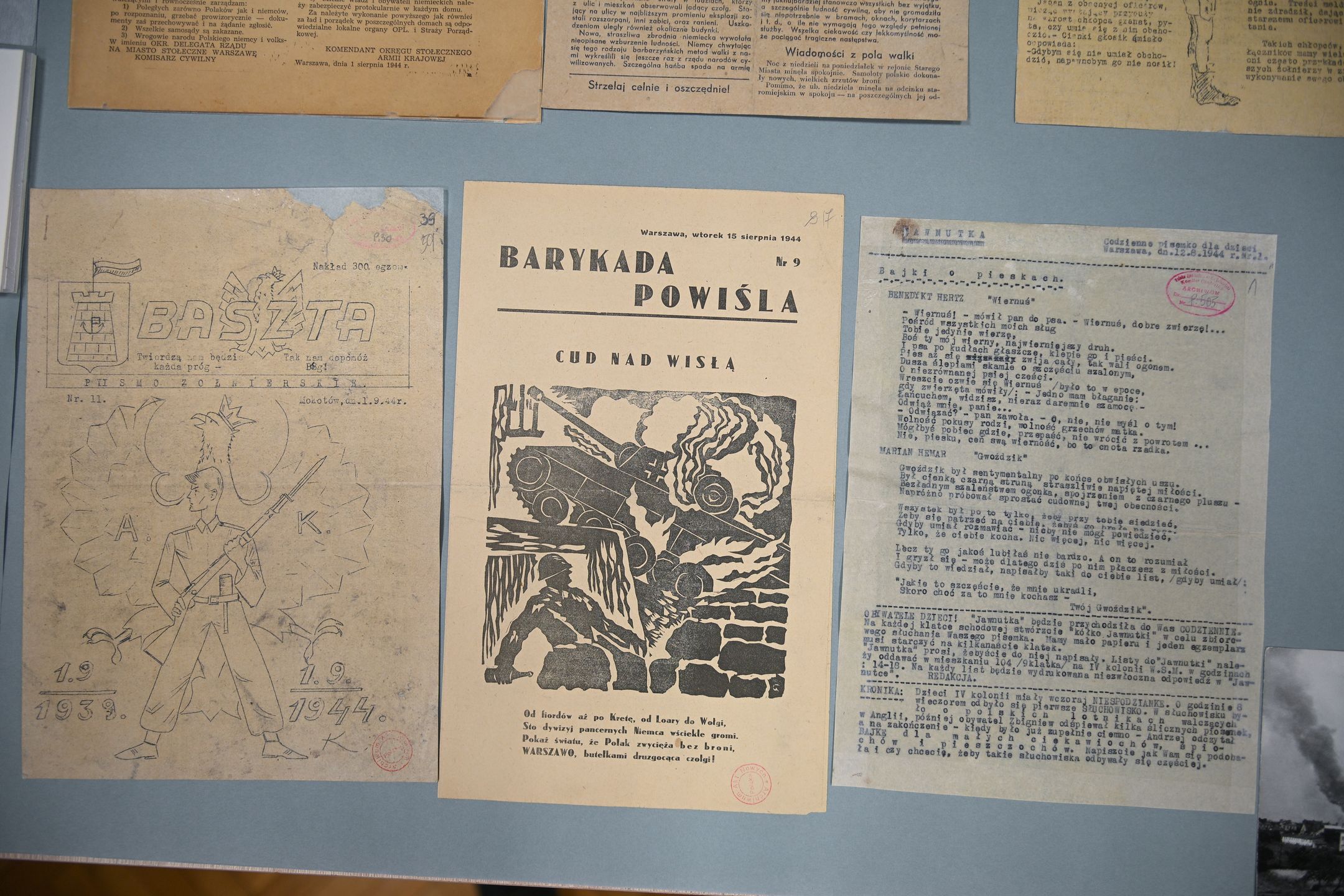 pokaz archiwali�w z zasobu Archiwum Akt Nowych
Warszawa, 31.07.2025. Obchody 81. rocznicy wybuchu Powstania Warszawskiego. Pokaz archiwali�w z zasobu Archiwum Akt Nowych z okazji 81. rocznicy rozpocz�cia Powstania Warszawskiego, 31 bm. w siedzibie AAN w Warszawie. (ad) PAP/Marcin Obara
Marcin Obara
81 81., archiwalia, pokaz, Powstanie Warszawskie, rocznica