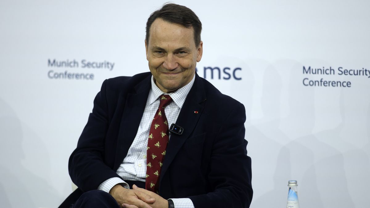 MUNICH, GERMANY - FEBRUARY 15: Polish foreign minister Radoslaw Sikorski participates in a panel discussion at the 61st Munich Security Conference on February 15, 2025 in Munich, Germany. International defence and security leaders from around the world are gathering for the February 14-16 conference. (Photo by Johannes Simon/Getty Images)