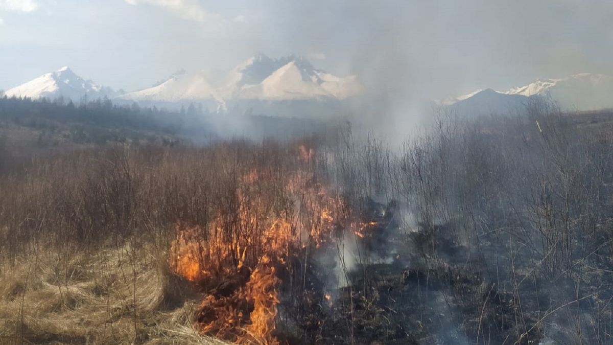 Niepokojący widok pod Tatrami