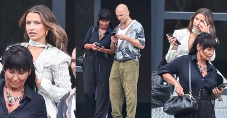 Zamyślona Julia Wieniawa, Iwona Pavlović i Tomasz Wygoda opuszczają studio Polsatu przed premierowym odcinkiem "TzG" (ZDJĘCIA)