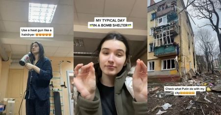 Ukraińska tiktokerka pokazuje codzienne życie w SCHRONIE (WIDEO)