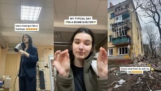 Ukraińska tiktokerka pokazuje codzienne życie w SCHRONIE (WIDEO)