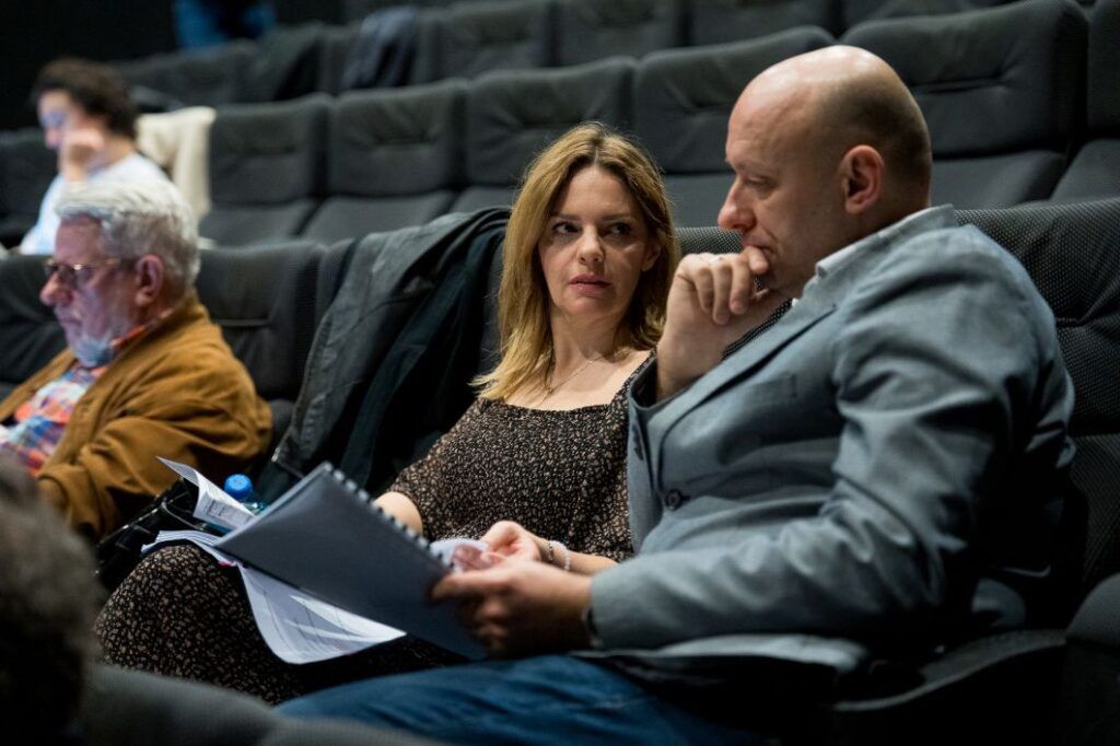 Iwona Socha (Sylva) i Adam Sobierajski (Edwin). Próby do „Księżniczki czardasza” w MTM © Michał Kamiński – Sztuka Kreacji