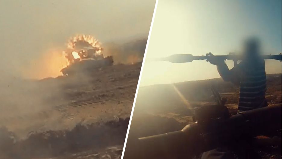 Atak bojowników Hamasu na izraelskie czołgi i pojazdy opancerzone