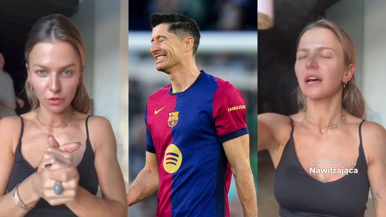 Robert Lewandowski wtrynił się Annie Lewandowskiej na nagranie