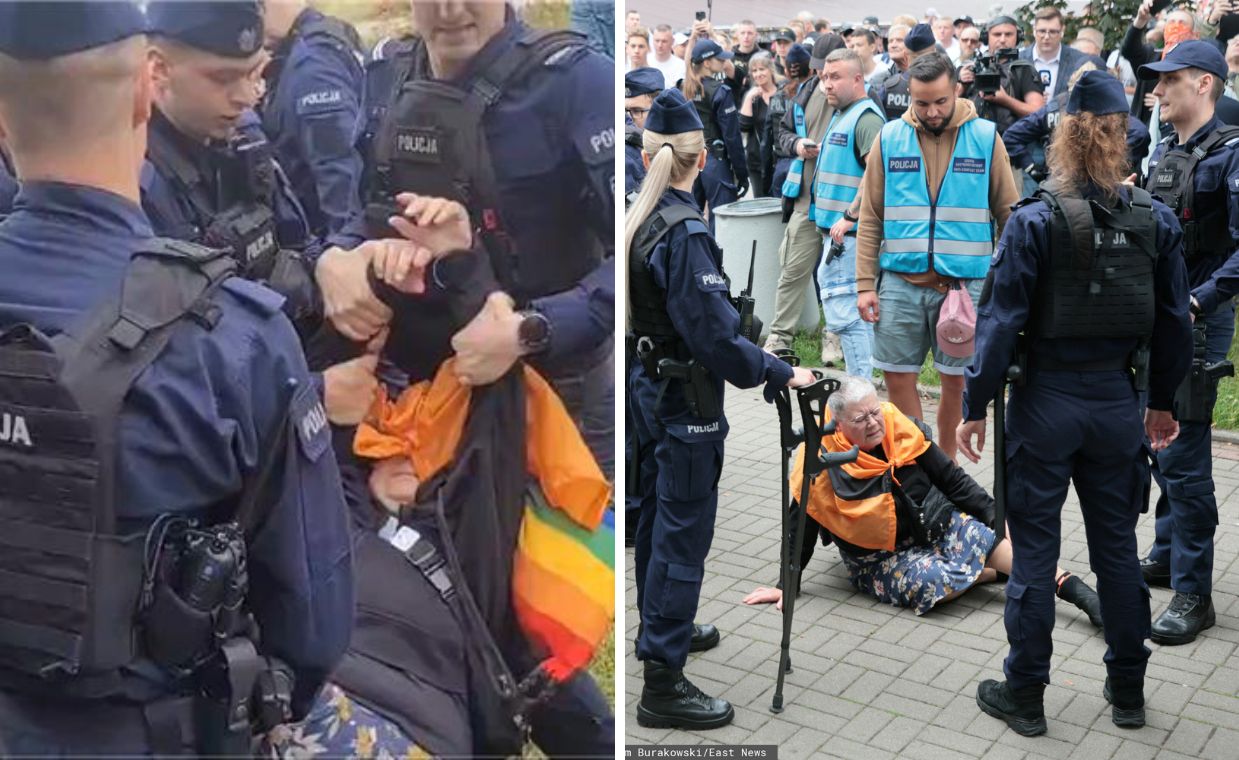 "Babcia Kasia" na manifestacji w Warszawie. Interweniowała policja