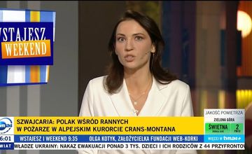 Dominika Ziółkowska prowadzi serwisy informacyjne w TVN24