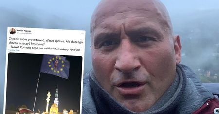 "Nawet komuna tak nie robiła". Marcin Najman krytykuje protestujących