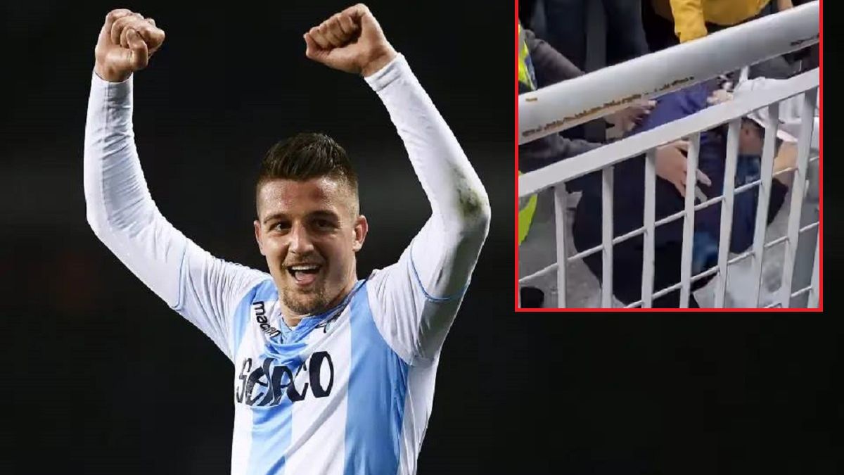 Sergej Milinković-Savić podarował koszulkę kibicowi