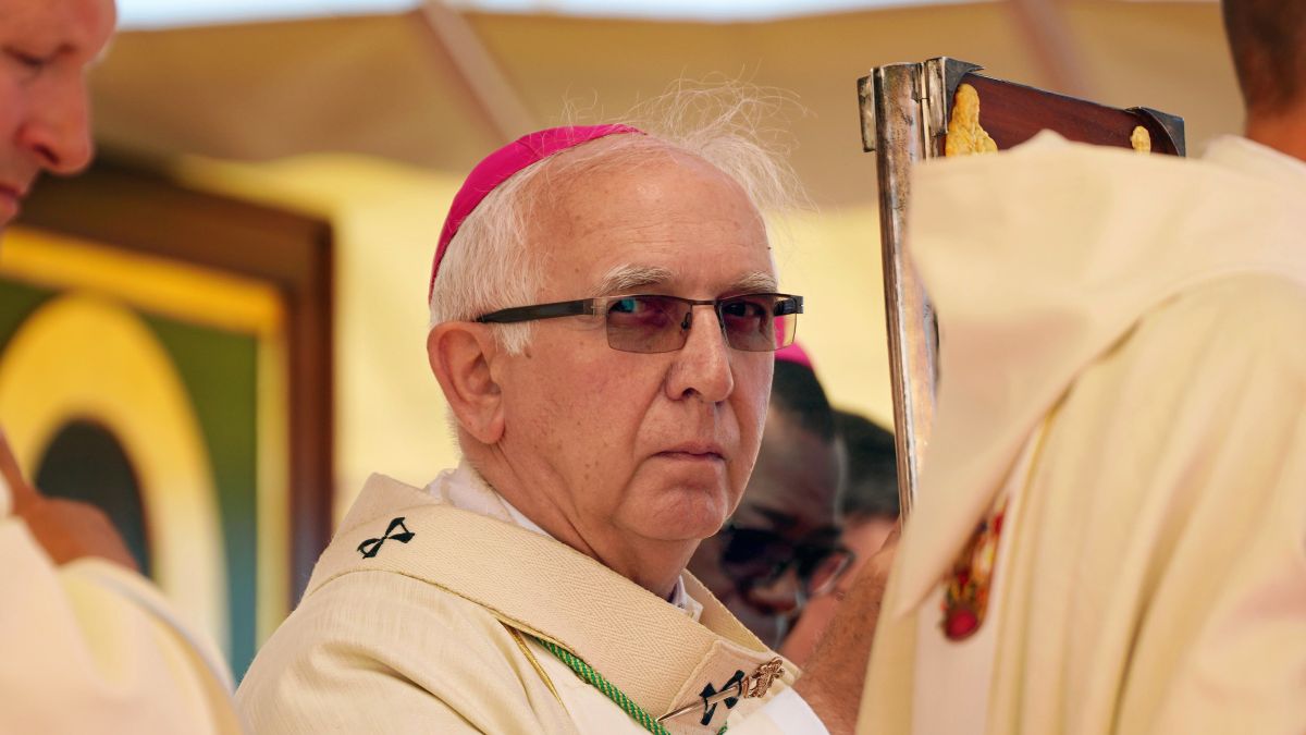 Metropolita częstochowski Wacław Depo podczas uroczystości na Jasnej Górze