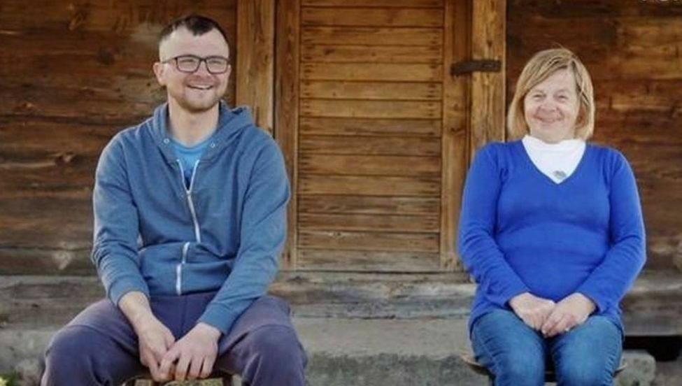 Dominik i mama Halina ze Śledzianowa