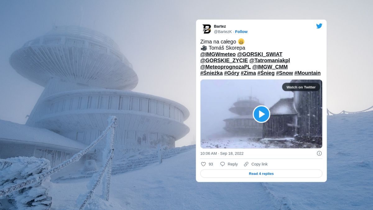 Góry zasypane śniegiem