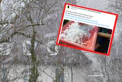 W Małopolsce zrobiło się biało. "Gradziny można zbierać łopatą"