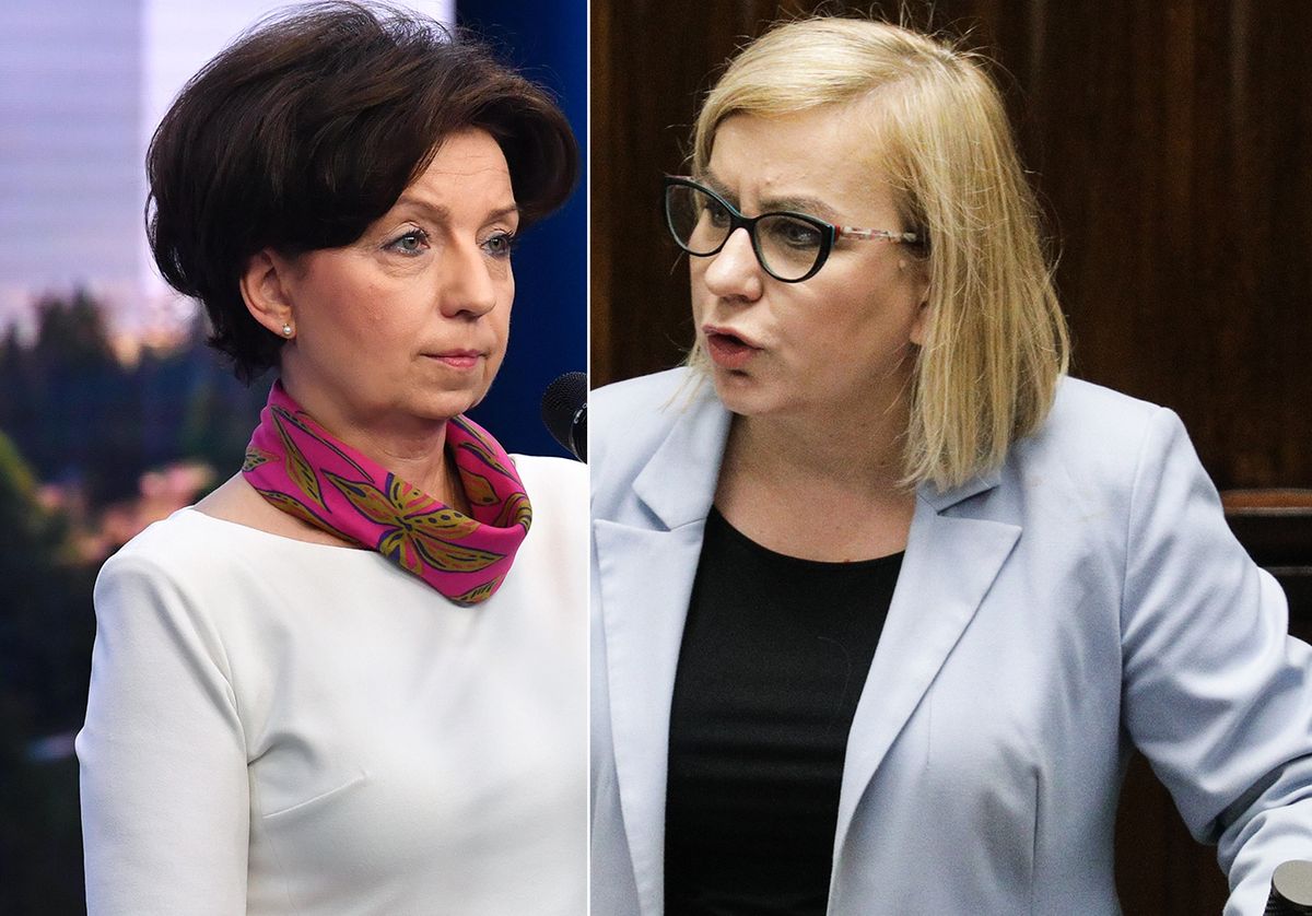 Marlena Maląg (PiS) i Paulina Hennig-Kloska (Polska 2050, Trzecia Droga) Fot. Agencja Forum