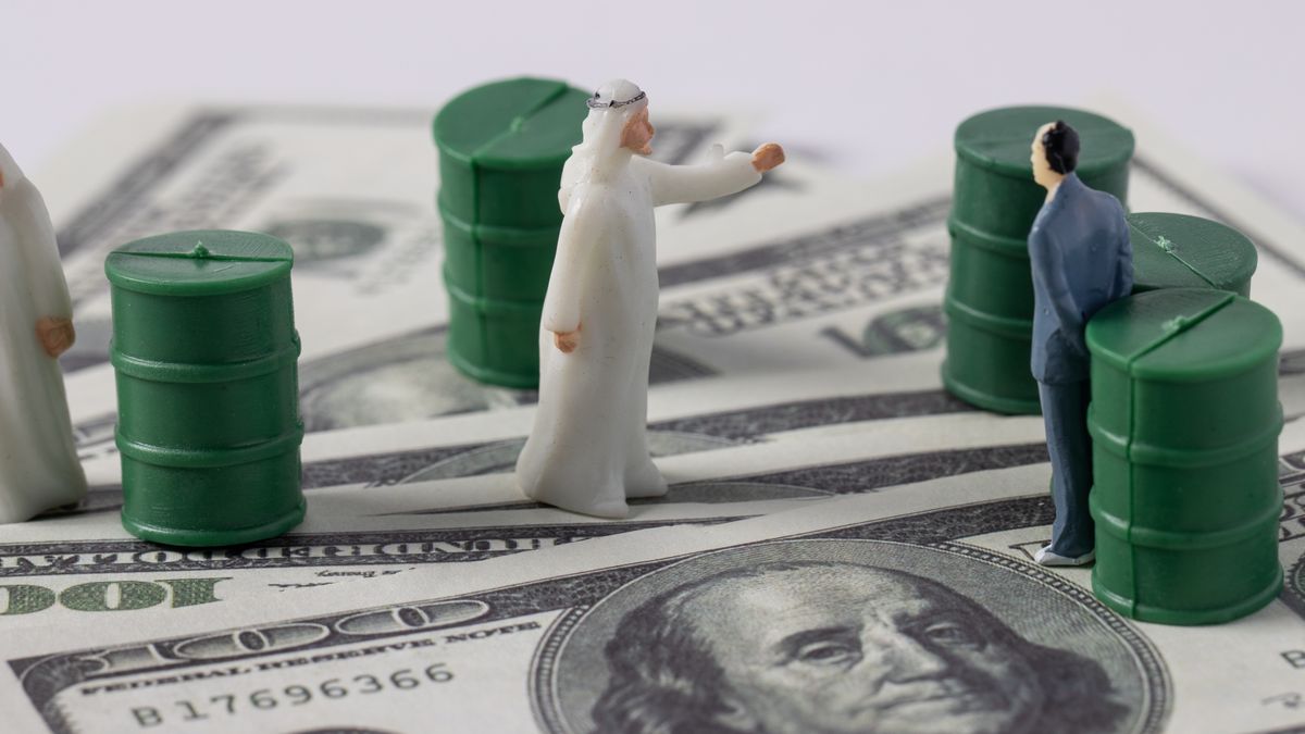 Stack Image of Arab Saudi man with USD noted with oils barrel. Crude oil commodity trading in price crisis situation.
alenthien_90D
illustration, invest, opec, pollution, down, rig, bear, stock, export, energy, shale, crude oil, crisis, investment, economy, fossil, decrease, market, plant, commodity, business, barrel, oil, industry, concept, production, petroleum, money, pump, arab, saudi, fuel, chart, gas, drop, petrol, price, economic, fund, jack, drill, fall, refinery, petrodollar, crude, global, over supply, financial, import, oilfield, illustration, invest, opec, pollution, down, rig, bear, stock, export, energy, shale, crude oil, crisis, investment, economy, fossil, decrease, market, plant, commodity, business, barrel, oil, industry, concept, production, petroleum, money, pump, arab, saudi, fuel, chart, gas, drop, petrol, price, economic, fund, jack, drill, fall, refinery, petrodollar, crude, global, over supply, financial, import