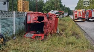 Wypadek busa w Krzepicach. Sześciu poszkodowanych w szpitalu