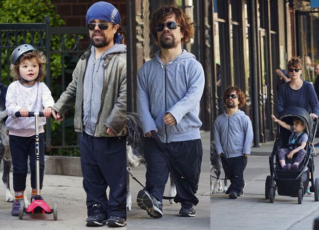 Peter Dinklage na spacerze z rodziną (ZDJĘCIA)