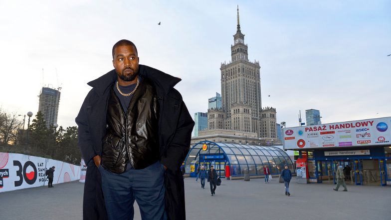 Pudelkowy przewodnik po Warszawie dla Kanye Westa: wizyta w "Dzień Dobry TVN", kolejka po naleśniki, sesyjka przed celebrycką jadłodajnią (ZDJĘCIA)
