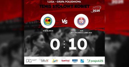 AZS Politechnika Lubelska rozbija KTS Gliwice wynikiem 10:0