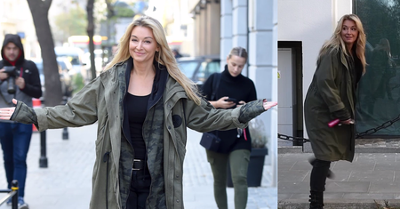 Rozpromieniona Wojciechowska czule wita się z paparazzi