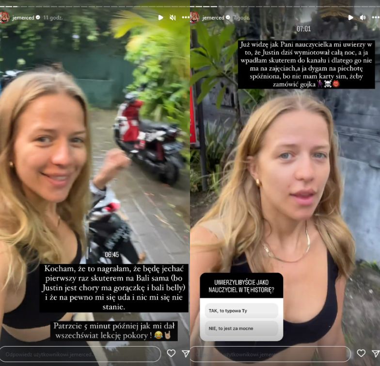 Jessica Mercedes miała wypadek na skuterze